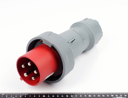 3325 3P+E+N 63A 400V IP67 Mennekes вилка кабельная переносная