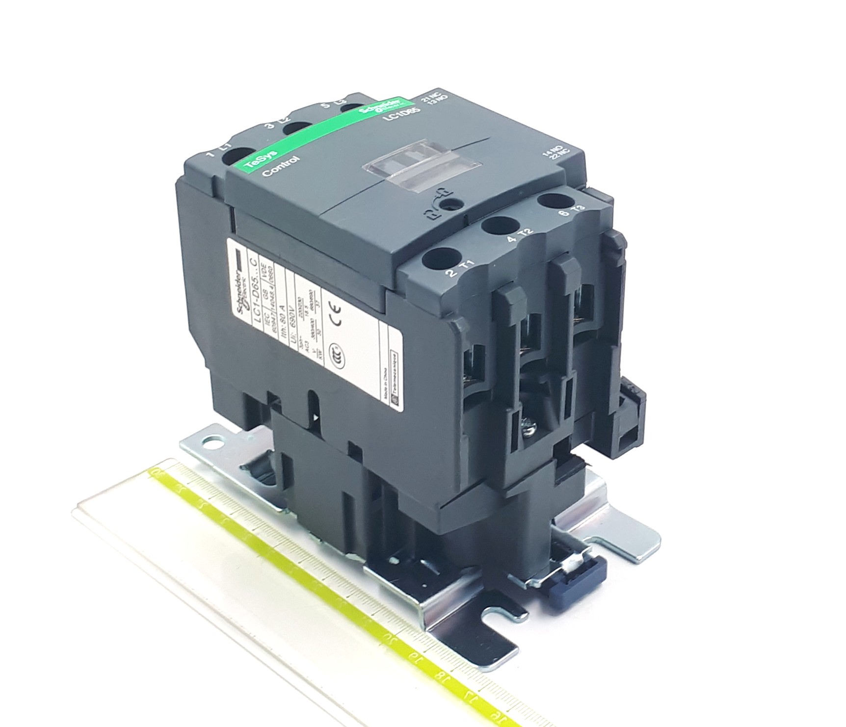 LC1-D65Q7C 80A 380VAC 30kW 400V 3P 1NO+1NC Schneider Electric контактор