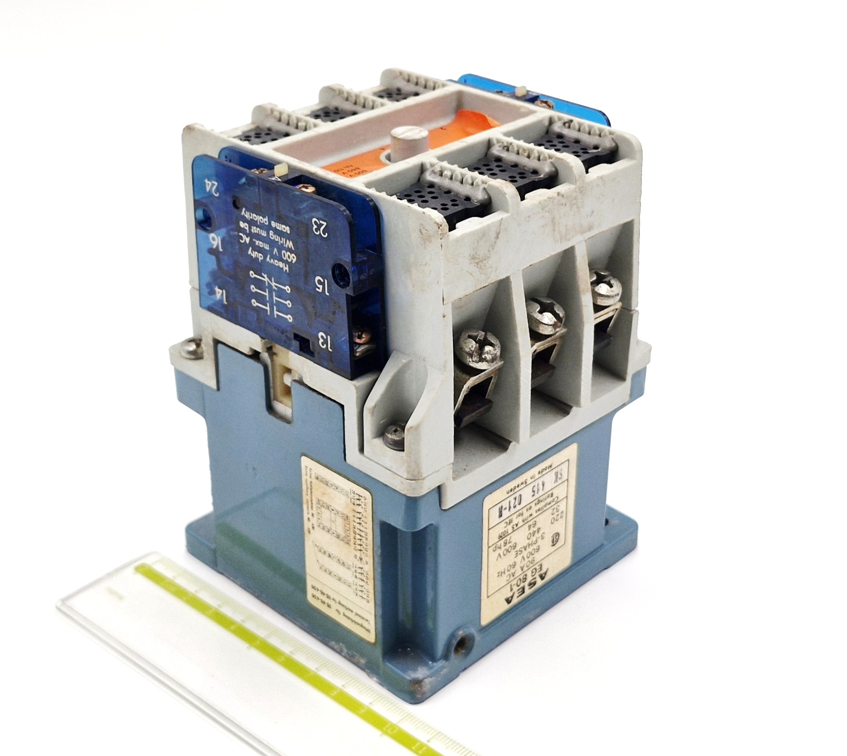EG80-1 90A 220V 55kW 380V 3P 3NO+2NC ASEA контактор