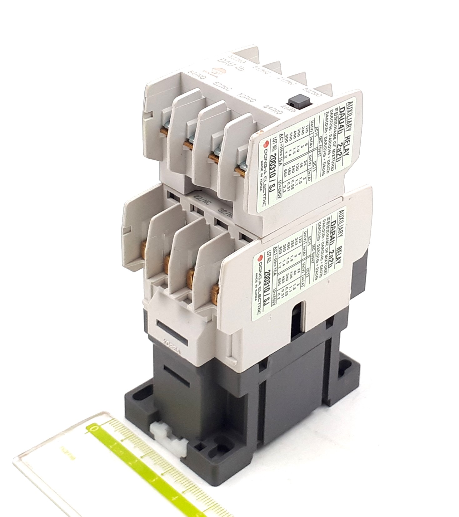 DAR8b 16A 380VAC 4NO+4NC Dong-A контактор