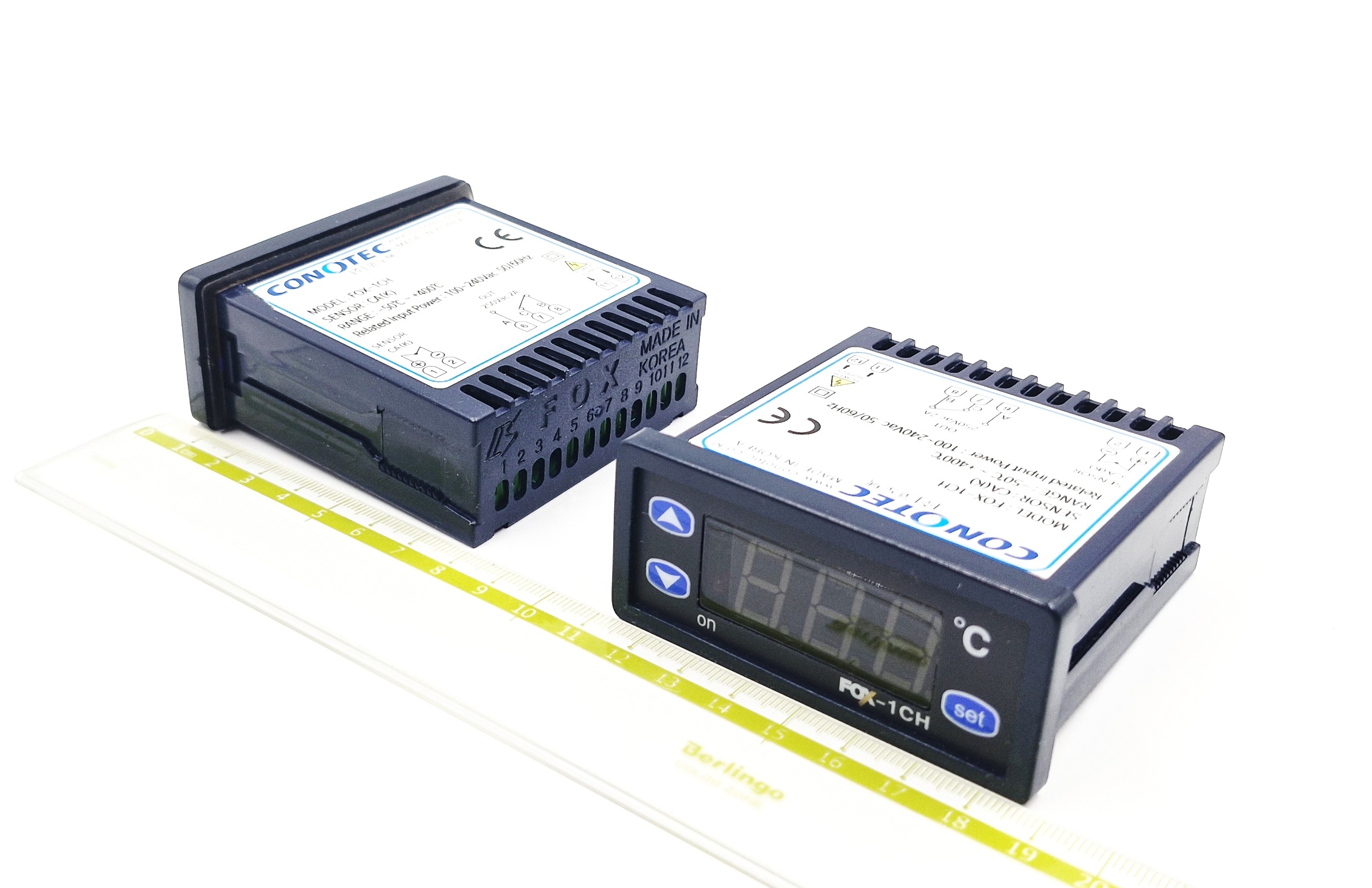 FOX-1СH -50+400°С K(NiCr) 100-240VAC 1NO+1NC Conotec контроллер (SU-105)