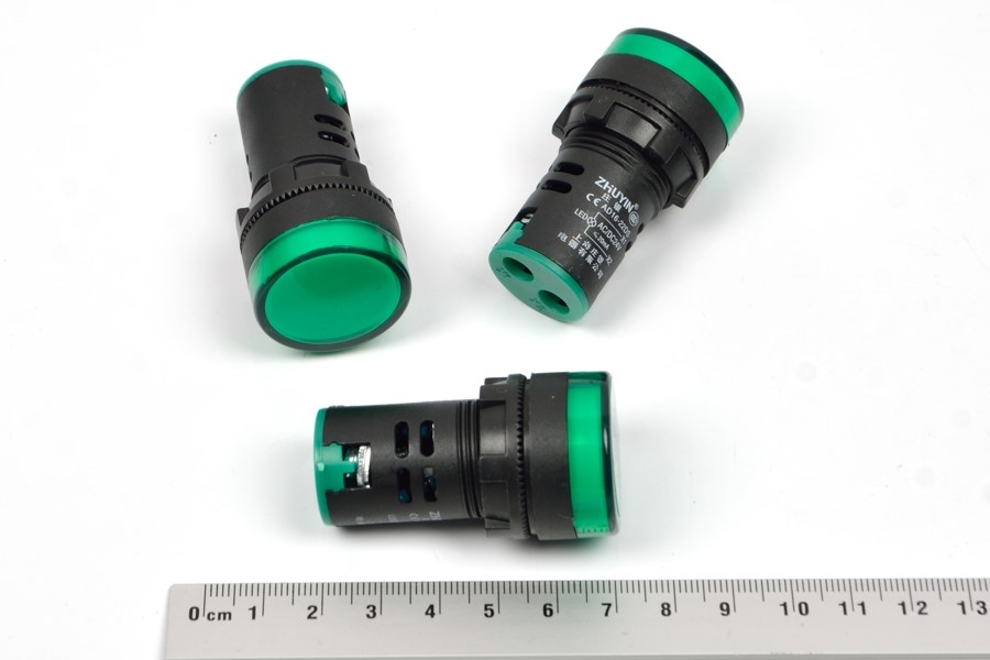AD-22DS 24VAC/VDC (зеленый) индикатор светодиодный