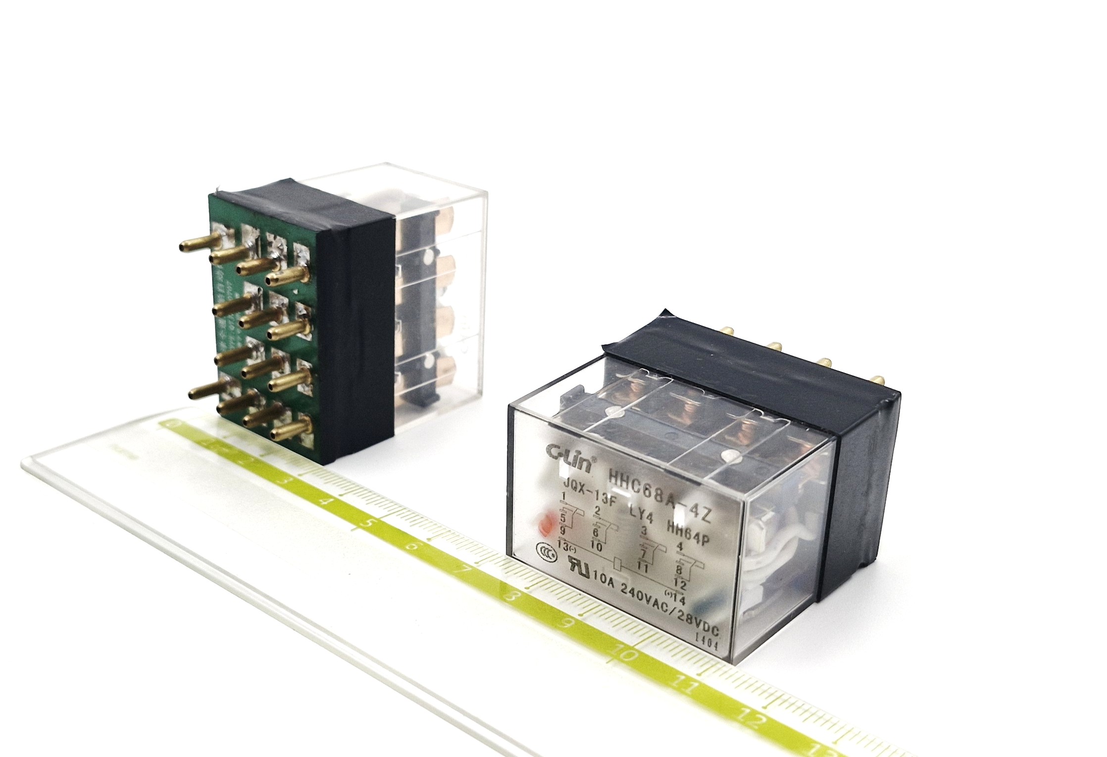 HHC68A-4Z 24VAC 4NO+4NC 4PDT  реле промежуточное