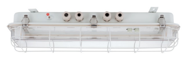 FPC24-2GE 2х18W 230VAC G13 IP56 (решетка) АМЭО светильник люминесцентный аварийный