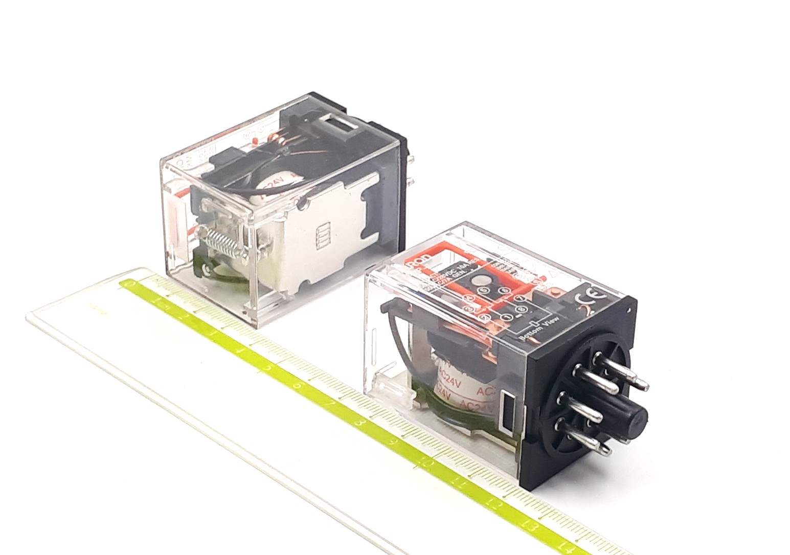 MK2P-I (R15) 24VAC 10A 2PDT Omron реле промежуточное
