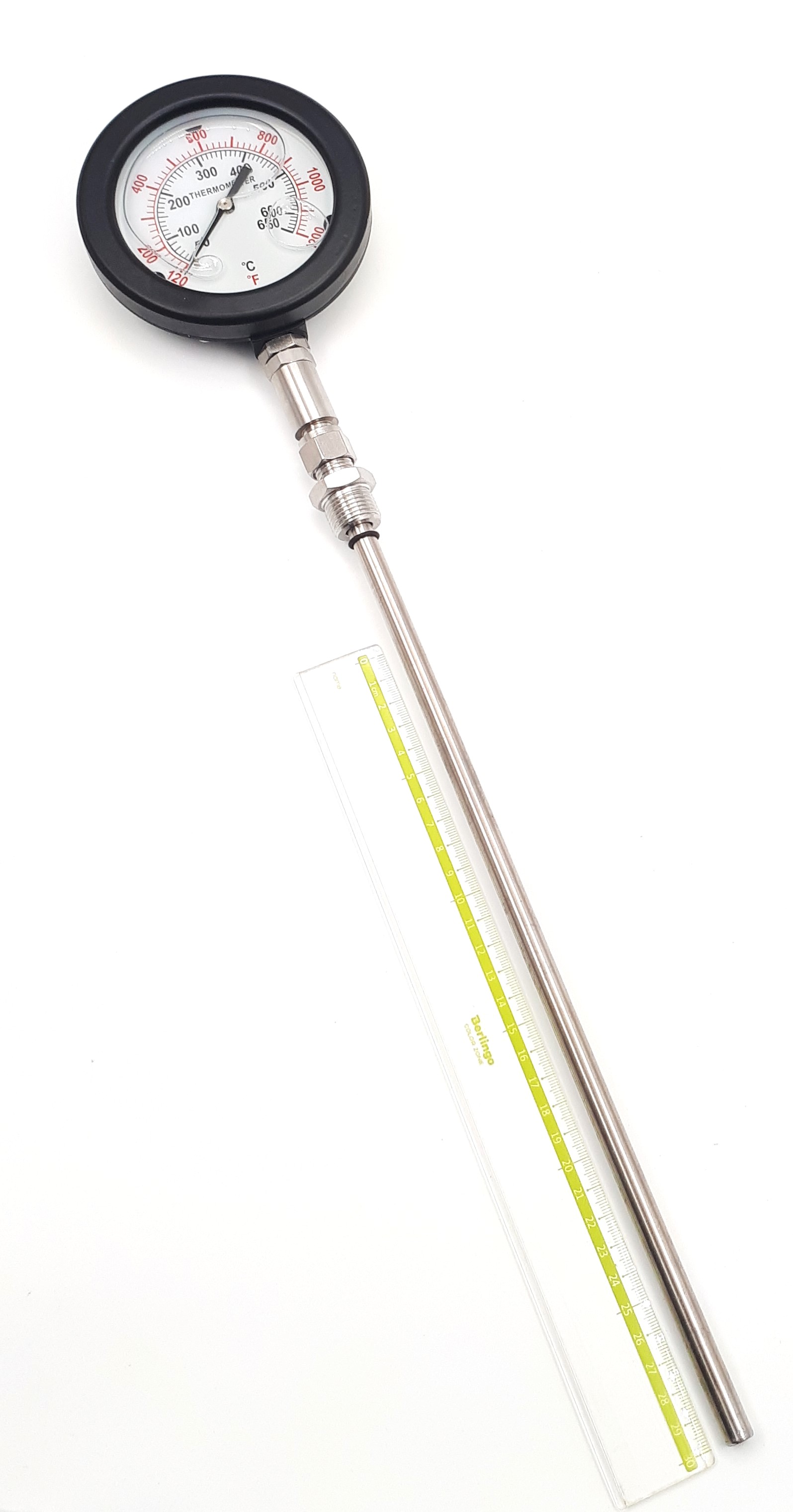 TG100-650G +50+650°С Ø100 G1/2R 350/10mm термометр виброустойчивый