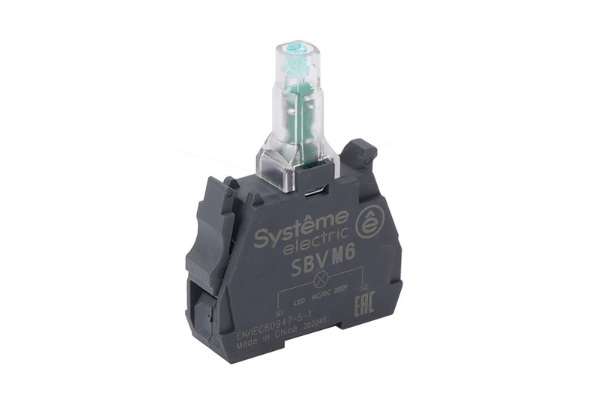 SBVM6 230-240VAC Systeme Electric (синий) индикатор светосигнальный