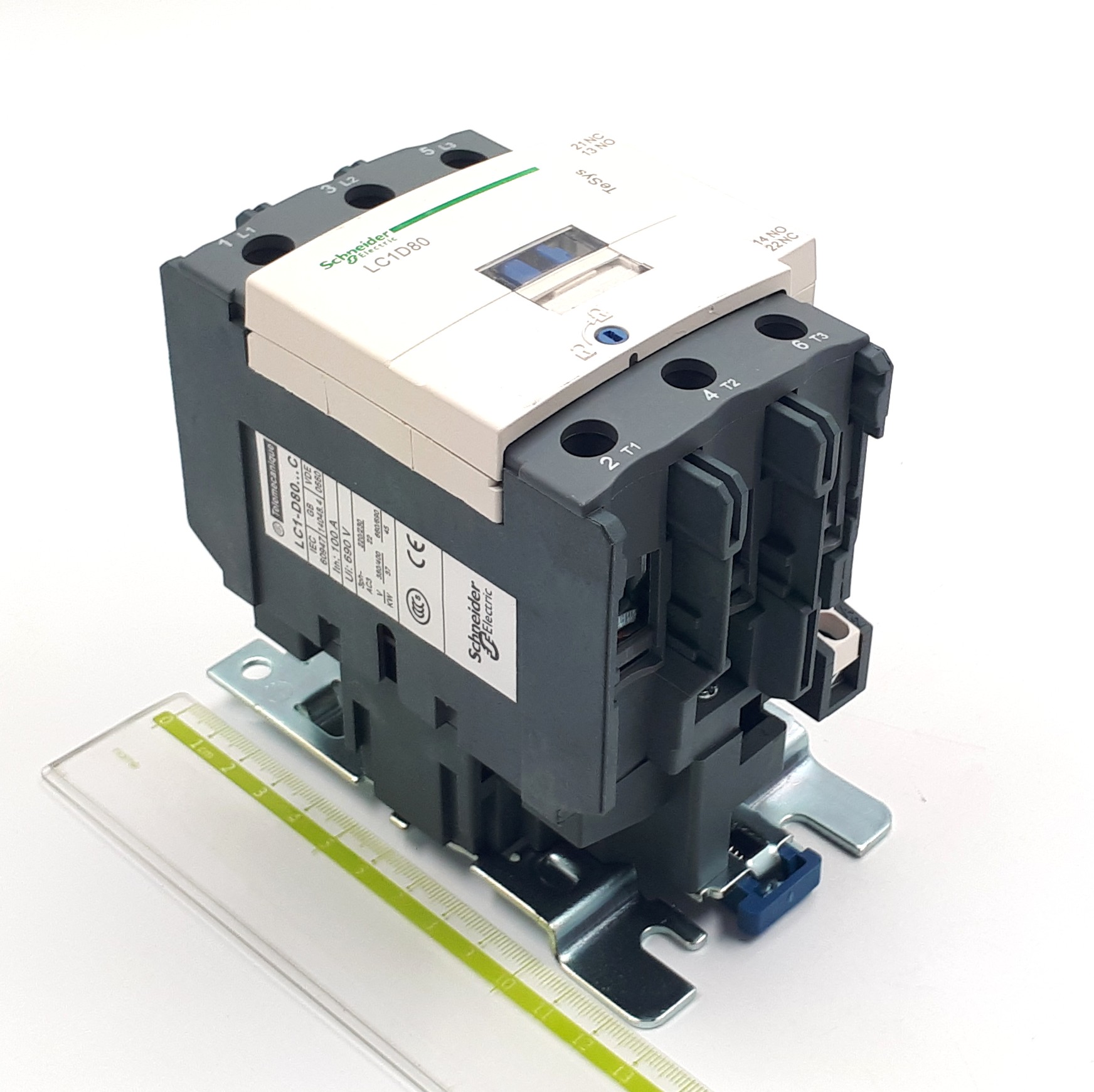 LC1-D80Q7C 125A 380VAC 37kW 380V 3P 1NO+1NC Schneider Electric контактор