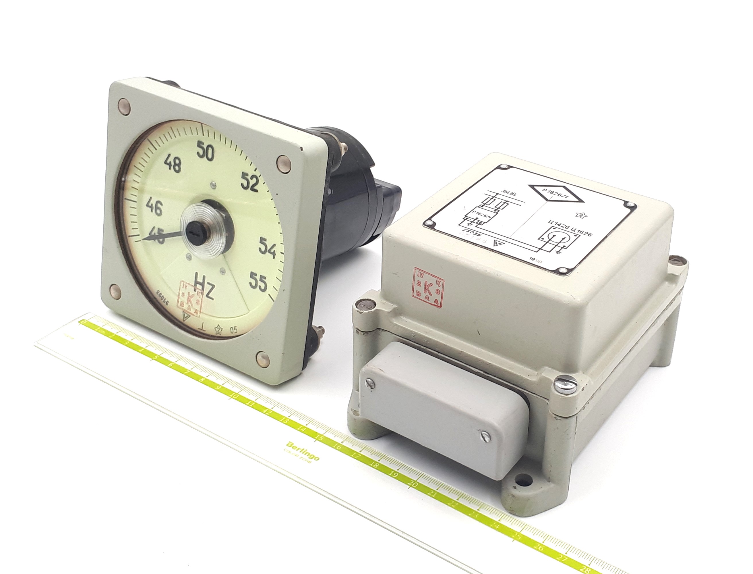 Ц1626.1 Р1826.1/7 45-55Hz 127V частотомер с добавочным устройством