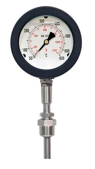 TG100-650G +50+650°С Ø100 G1/2R 400/10mm термометр виброустойчивый