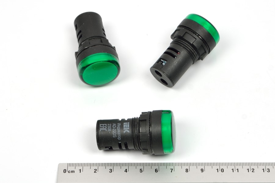 AD16-22DS 230VAC (зеленый) индикатор светодиодный
