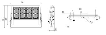 SFD-200 200W 24VDC IP67 85х135° АМЭО прожектор светодиодный судовой