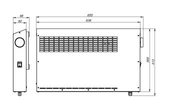 HTR-2-1500 IP44 1500W 380/400VAC 50/60Hz АМЭО электроконвектор судовой
