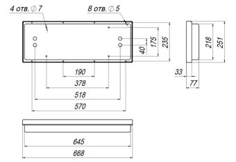 CL-201CD-104589 32W 230VAC IP44 4000K (БАП) АМЭО светильник светодиодный аварийный встраиваемый
