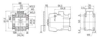 DMC32b 32A 220-240VAC 15kW 380-440V 3P 2NO+2NC Dong-A контактор