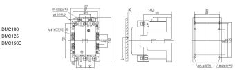 DMC150C 150A 380-440VAC 75kW 380-440V 3P 2NO+2NC Dong-A контактор