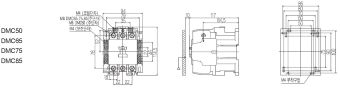 DMC50 50A 380-440VAC 22kW 380-440V 3P 2NO+2NC Dong-A контактор