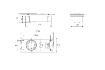 BD-520PD-110161 3W 230VAC IP22 5700K АМЭО светильник светодиодный прикроватный накладной