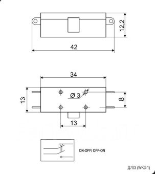 Д703 10A 15-30V микропереключатель